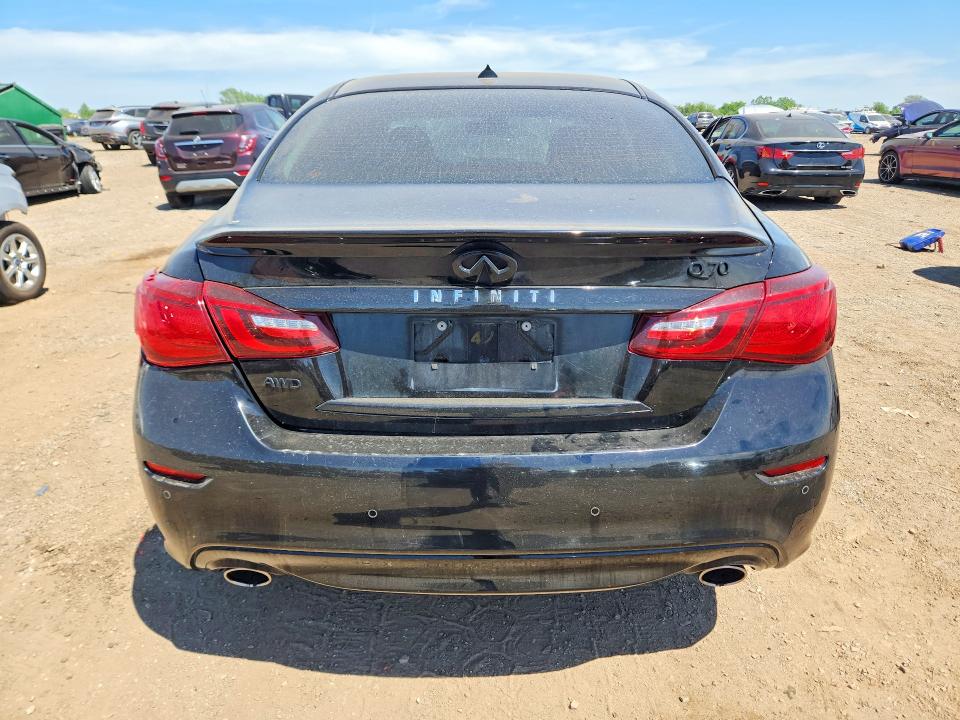 2019 Infiniti Q70 VIN JN1BY1AR1KM585559 COPART salvage auction — FRONT END, Il - Salvage Certificate, sold $1,650 on 2026-07-07 (photo 6)