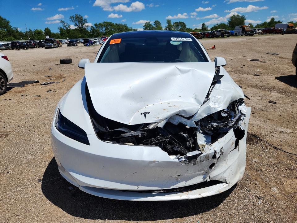 2026 Tesla Model 3 VIN 5YJ3E1EA0TF124314 COPART salvage auction — FRONT END, Salvage Title, sold $11,100 on 2026-09-08 (photo 5)