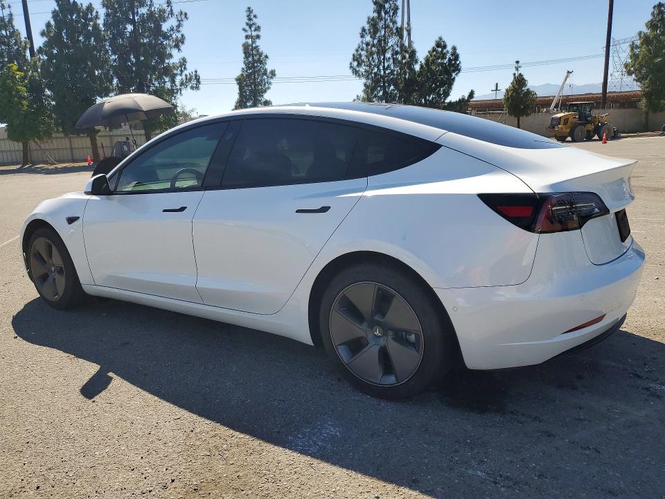 2022 Tesla Model 3 VIN 5YJ3E1EA3NF331458 COPART salvage auction — SIDE, Ca - Salvage Certificate, sold $7,800 on 2026-07-28 (photo 2)