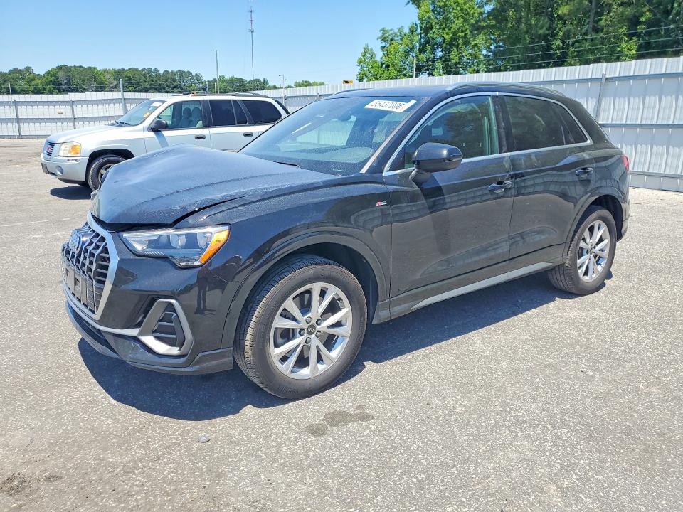 2022 Audi Q3 VIN WA1DECF35N1114321 COPART salvage auction — FRONT END, Nc - Salvage Certificate Of Title, sold $6,600 on 2026-07-16 (photo 1)