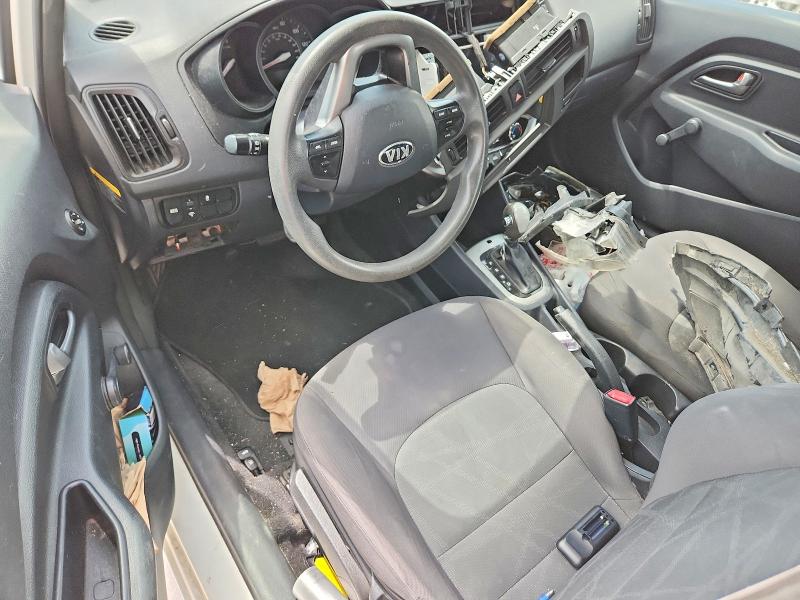2013 Kia Rio VIN KNADM4A39D6236538 COPART salvage auction — FRONT END, TX - SALVAGE VEHICLE TITLE, sold $250 on 2026-07-24 (photo 8)
