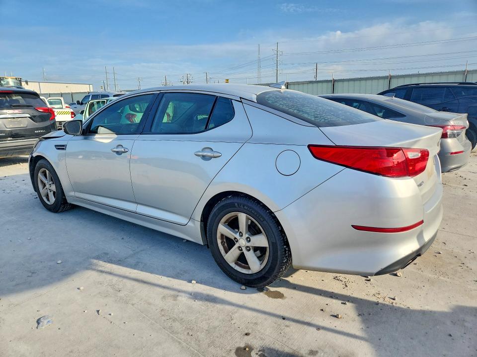 2015 Kia Optima VIN 5XXGM4A70FG448073 COPART salvage auction — FRONT END, TX - SALVAGE VEHICLE TITLE, sold $1,250 on 2026-07-28 (photo 2)