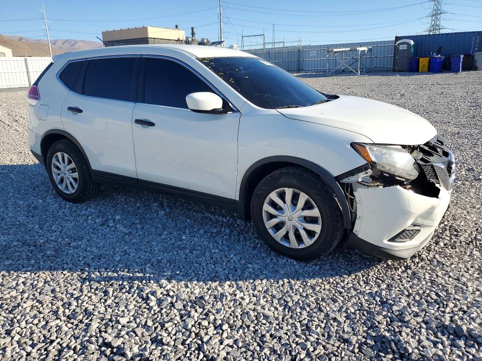 2016 Nissan Rogue VIN JN8AT2MT7GW023217 COPART salvage auction — FRONT END, Nv - Salvage Title, sold $1,900 on 2026-07-08 (photo 4)