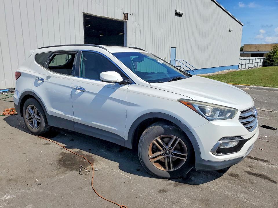2017 Hyundai Santa fe VIN 5XYZU3LB8HG396016 COPART salvage auction — FRONT END, FL - CERTIFICATE OF TITLE, sold $2,950 on 2026-07-07 (photo 4)
