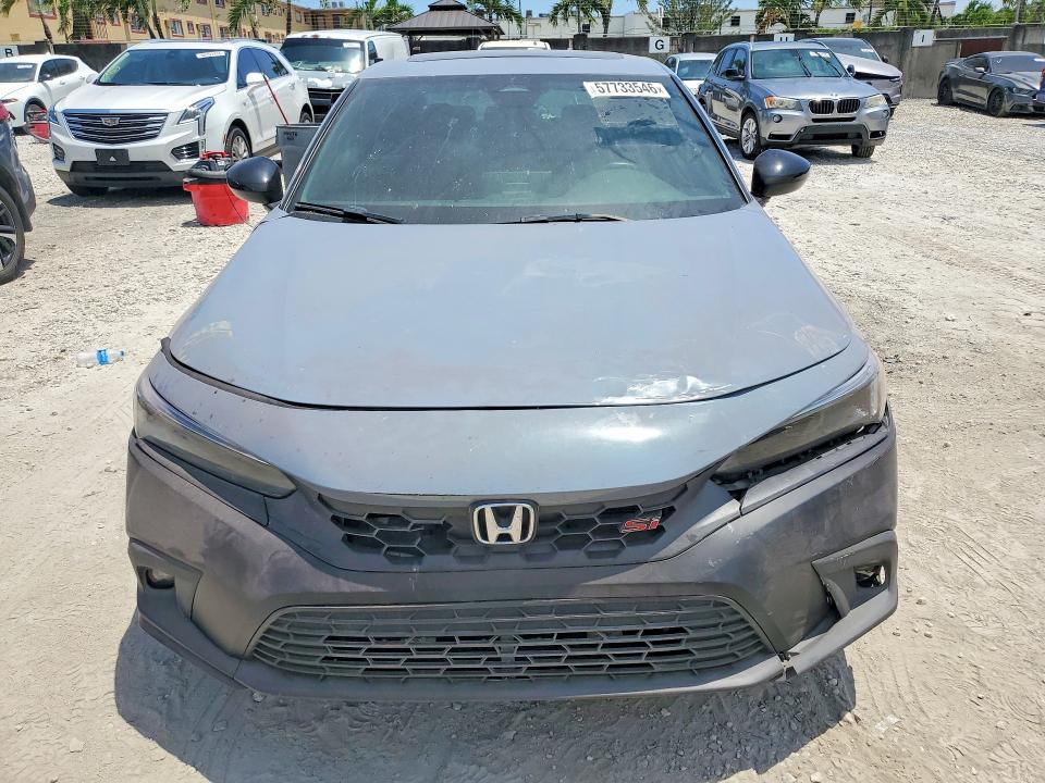 2022 Honda Civic VIN 2HGFE1E57NH474084 COPART salvage auction — FRONT END, Id - Salvage Certificate Of Title, sold $5,100 on 2026-07-02 (photo 5)