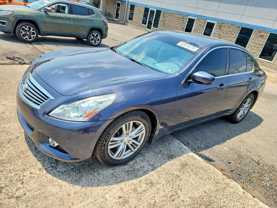 2011 Infiniti G37 VIN JN1CV6AR9BM353687 COPART salvage auction — SIDE, CT - CERT OF TITLE-SALVAGE, sold $475 on 2026-07-31 (photo 1)