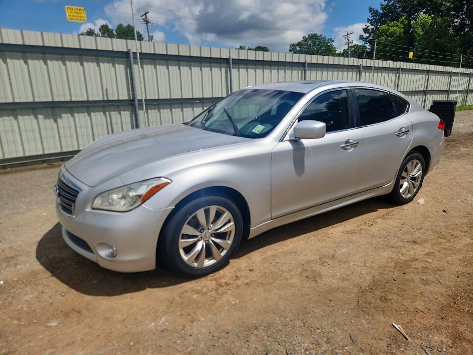 2012 Infiniti M VIN JN1BY1AP4CM334101 COPART salvage auction — HAIL, Mt - Certificate Of Title, sold $1,250 on 2026-07-02 (photo 1)
