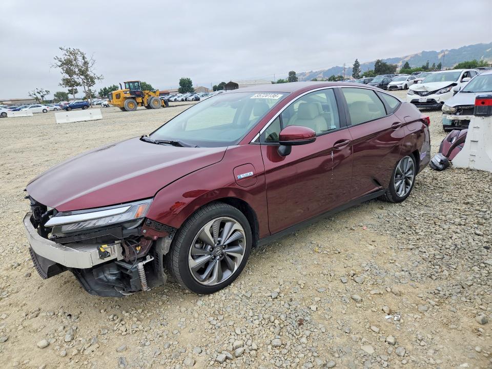 2019 Honda Clarity VIN JHMZC5F33KC001141 COPART salvage auction — FRONT END, Ca - Salvage Certificate, sold $3,700 on 2026-07-14 (photo 1)