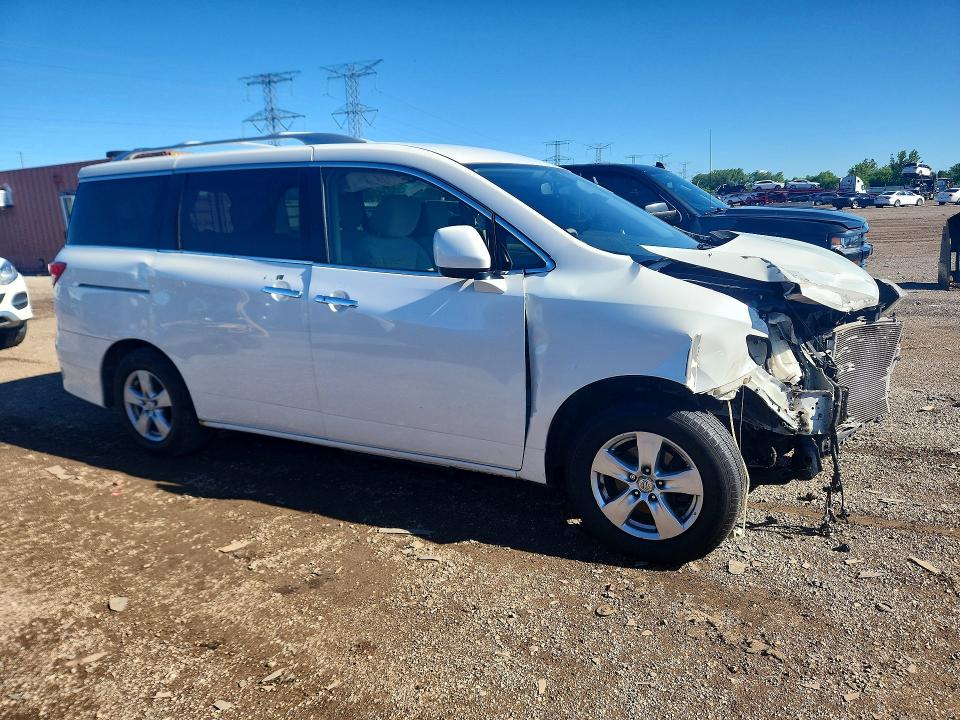 2012 Nissan Quest VIN JN8AE2KP2C9042170 COPART salvage auction — FRONT END, Il - Salvage Certificate, sold $575 on 2026-07-09 (photo 4)