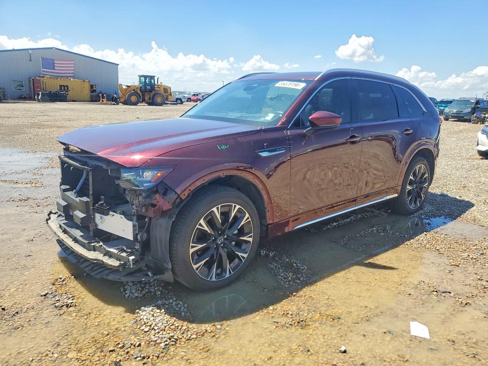 2025 Mazda Cx-90 VIN JM3KKDHC9S1195836 COPART salvage auction — FRONT END, Tx - Salvage Vehicle Title, sold $15,500 on 2026-07-14 (photo 1)