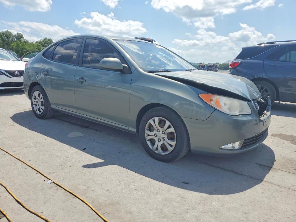 2010 Hyundai Elantra VIN KMHDU4AD1AU143589 COPART salvage auction — FRONT END, Tn - Salvage Certificate, sold $525 on 2026-07-13 (photo 4)
