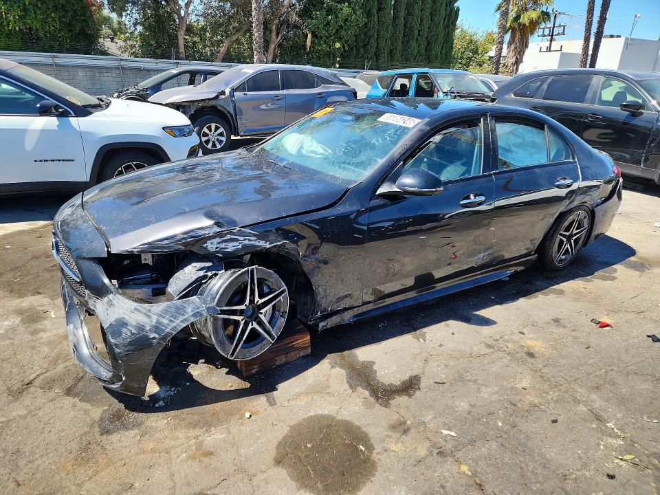 2023 Mercedes-benz C class VIN W1KAF4GB7PR093256 COPART salvage auction — UNDERCARRIAGE, CA - CERTIFICATE OF TITLE, sold $1,400 on 2026-07-28 (photo 1)