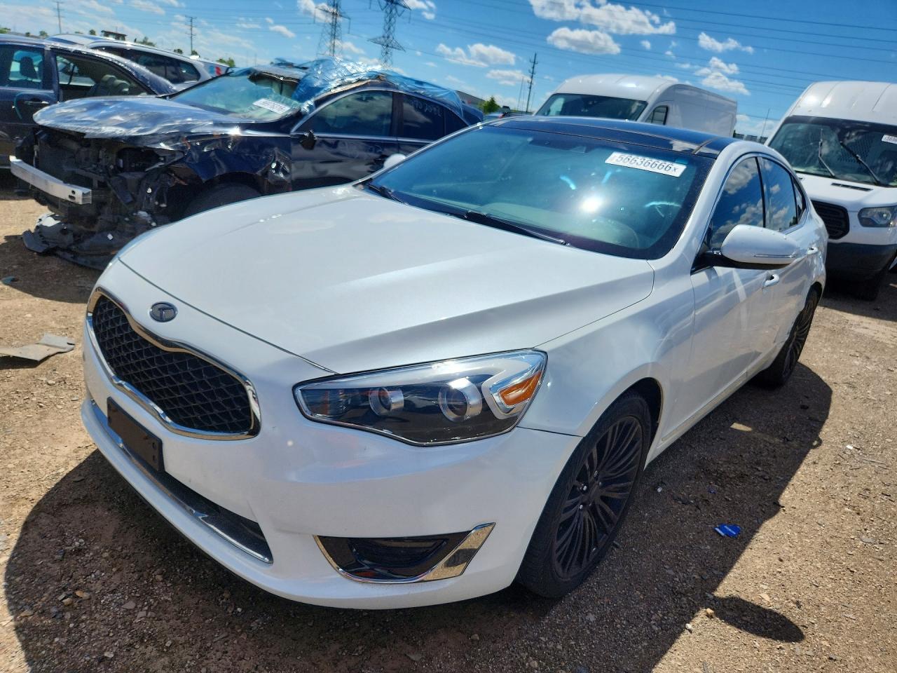 2014 Kia Cadenza VIN KNALN4D78E5149356 — COPART salvage auction photo