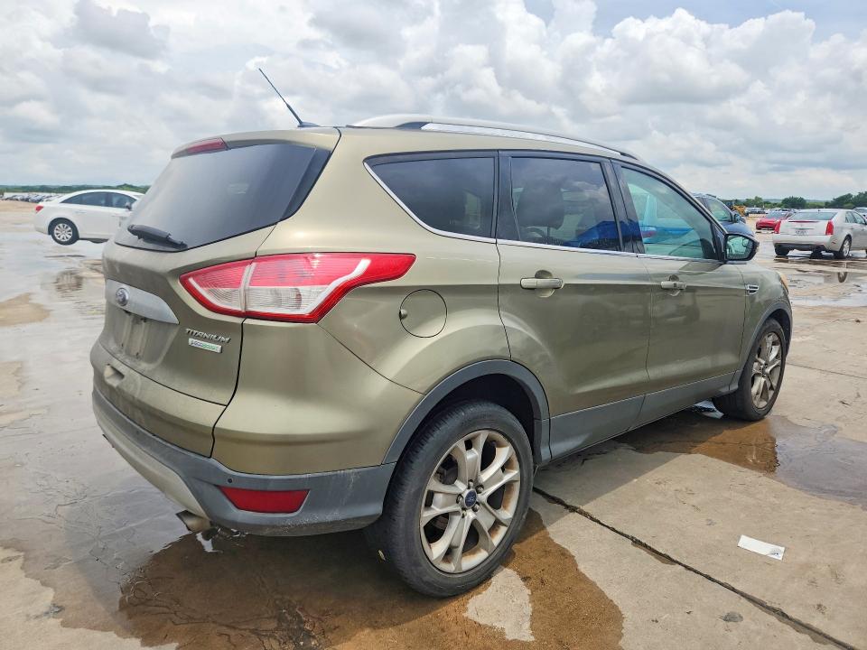 2014 Ford Escape VIN 1FMCU0JX1EUB34105 COPART salvage auction — MECHANICAL, Tx - Certificate Of Title, sold $850 on 2026-07-09 (photo 3)