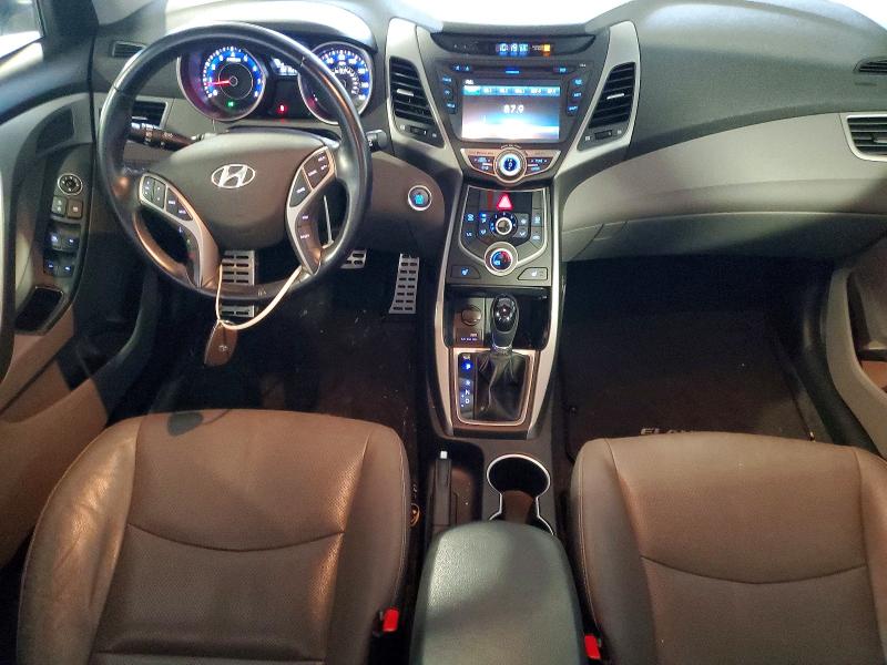 2015 Hyundai Elantra VIN KMHDH4AH0FU238269 COPART salvage auction — MINOR DENT/SCRATCHES, Il - Certificate Of Title, sold $2,750 on 2026-07-08 (photo 8)