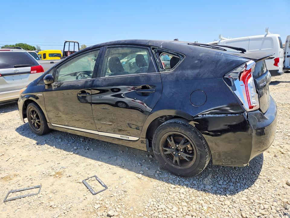 2012 Toyota Prius VIN JTDKN3DU9C5500125 COPART salvage auction — VANDALISM, Ca - Salvage Certificate, sold $525 on 2026-07-07 (photo 2)
