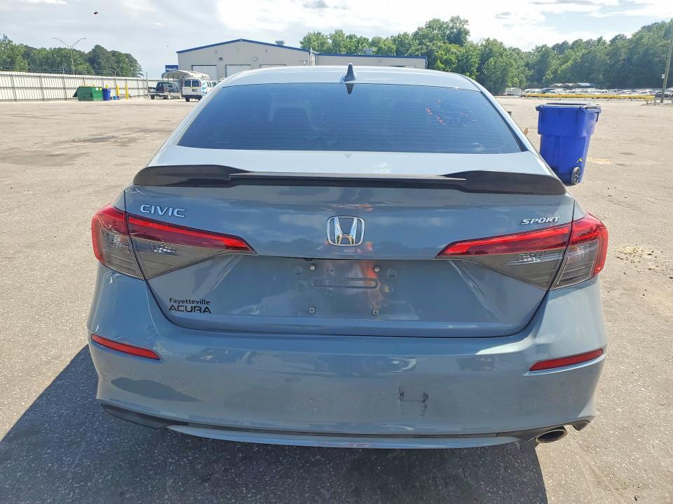2022 Honda Civic VIN 2HGFE2F55NH538059 COPART salvage auction — FRONT END, Nc - Salvage Certificate Of Title, sold $3,400 on 2026-07-23 (photo 6)