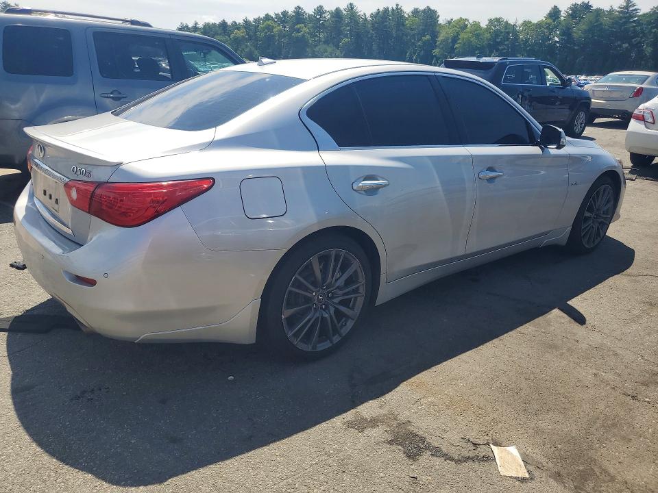 2016 Infiniti Q50 VIN JN1FV7AR2GM450613 COPART salvage auction — MECHANICAL, Ma - Cert Of Title-Reconstrctd Coll, sold $325 on 2026-07-21 (photo 3)