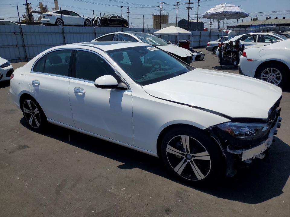 2025 Mercedes-benz C class VIN W1KAF4HBXSR258434 COPART salvage auction — FRONT END, CA - SALVAGE CERTIFICATE (P), sold $19,500 on 2026-07-27 (photo 4)