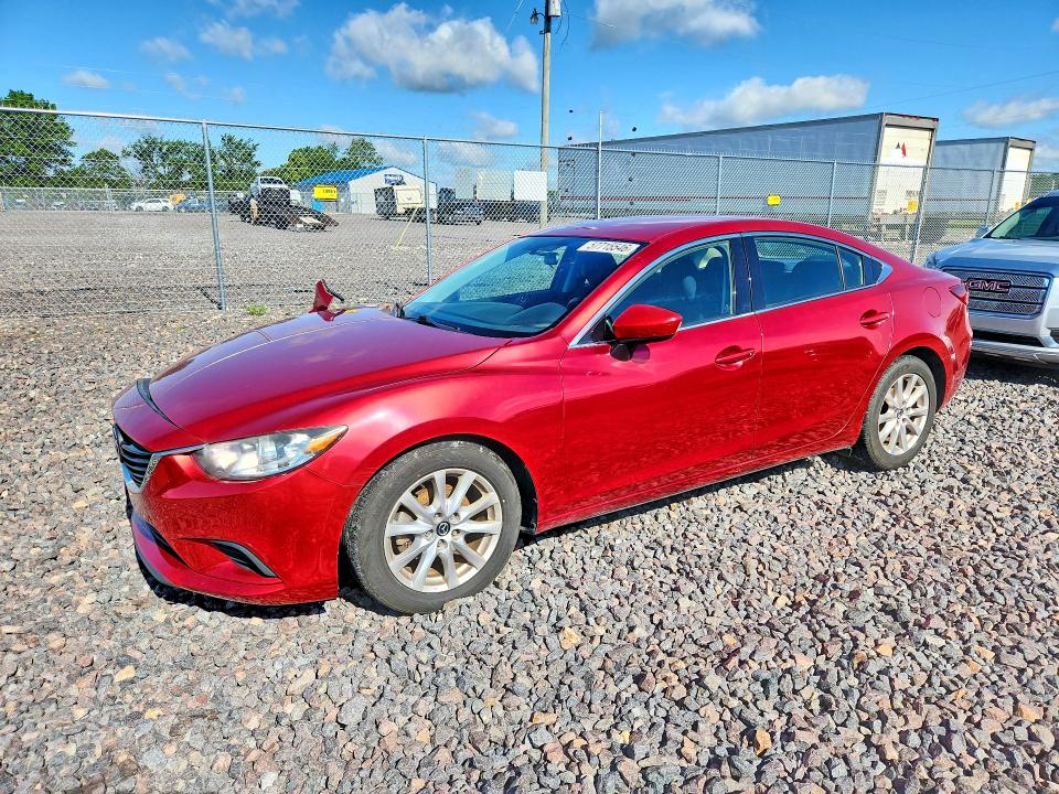 2014 Mazda 6 VIN JM1GJ1U6XE1123063 COPART salvage auction — FRONT END, In - Cert Of Title-Salvage Title, sold $1,375 on 2026-07-25 (photo 1)