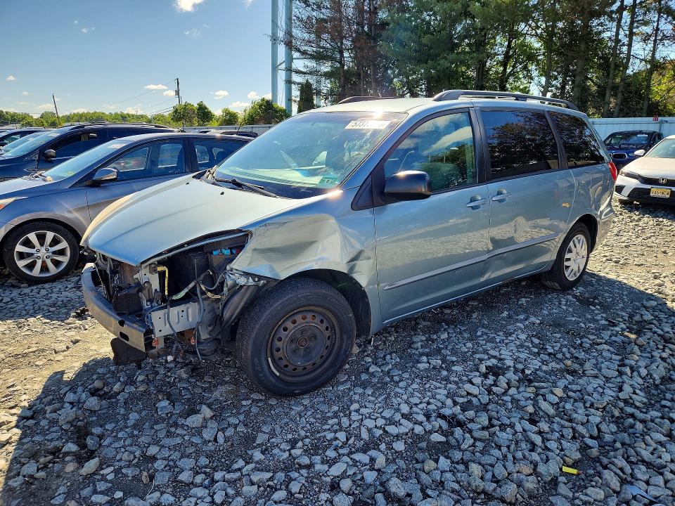 2007 Toyota Sienna VIN 5TDZK23C57S053996 COPART salvage auction — FRONT END, Nj - Cert Of Title-Salvage, sold $625 on 2026-07-06 (photo 1)