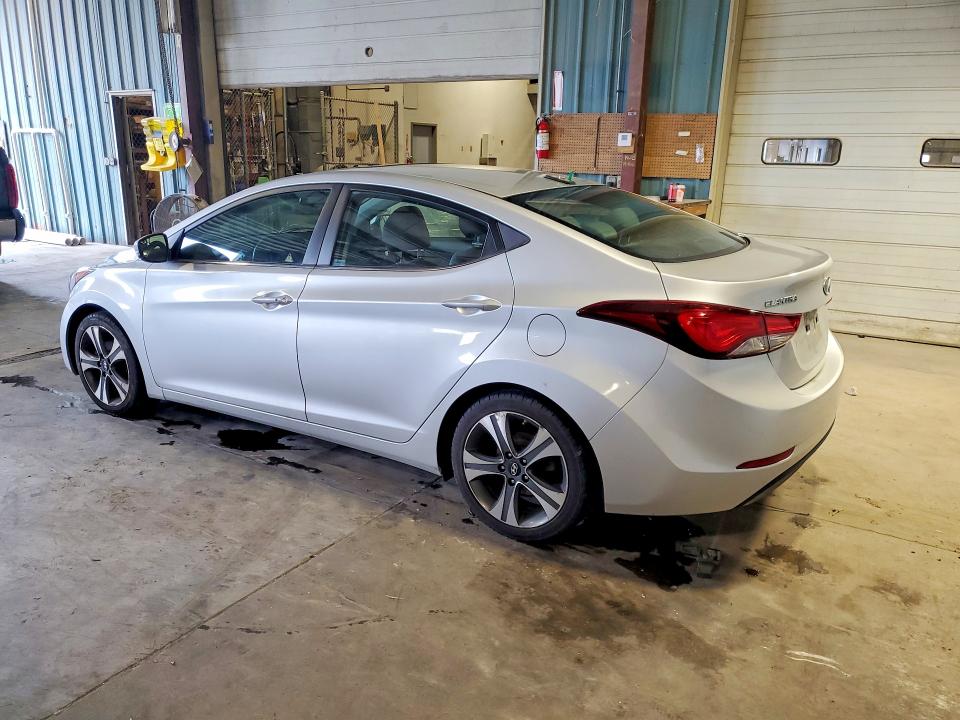 2015 Hyundai Elantra VIN KMHDH4AH0FU238269 COPART salvage auction — MINOR DENT/SCRATCHES, Il - Certificate Of Title, sold $2,750 on 2026-07-08 (photo 2)