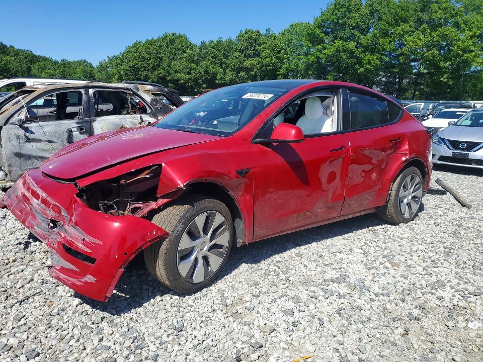 2022 Tesla VIN 7SAYGDEE5NF339441 COPART salvage auction — FRONT END, MA - CERT OF TITLE-SALVAGE, sold $8,700 on 2026-07-31 (photo 1)