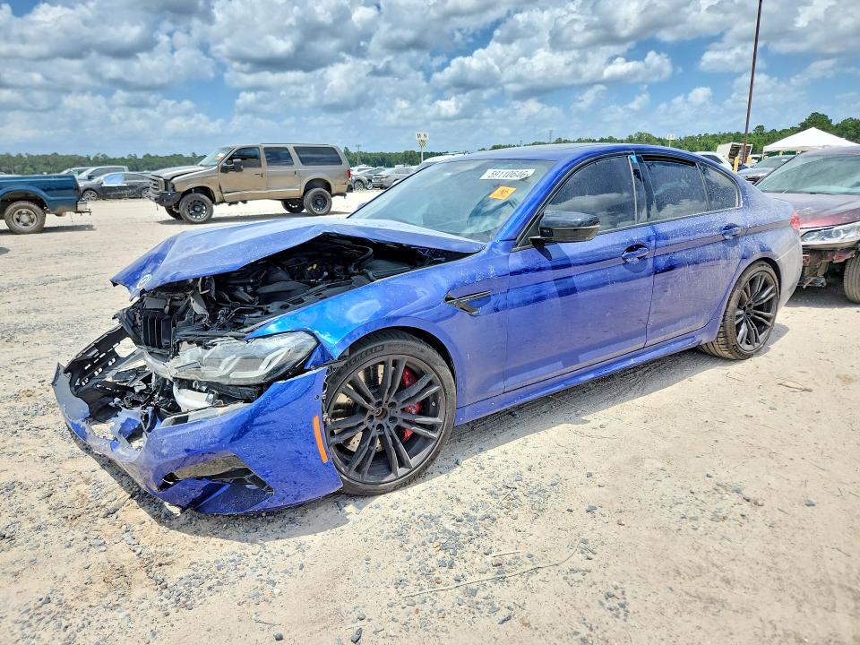 2022 BMW M5 VIN WBS83CH06NCK64273 — COPART salvage auction photo