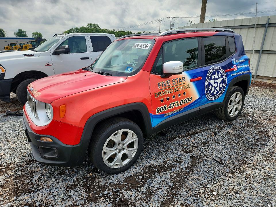 2015 Jeep Renegade VIN ZACCJBDT4FPC00862 COPART salvage auction — MINOR DENT/SCRATCHES, Nj - Certificate Of Title, sold $1,350 on 2026-07-07 (photo 1)