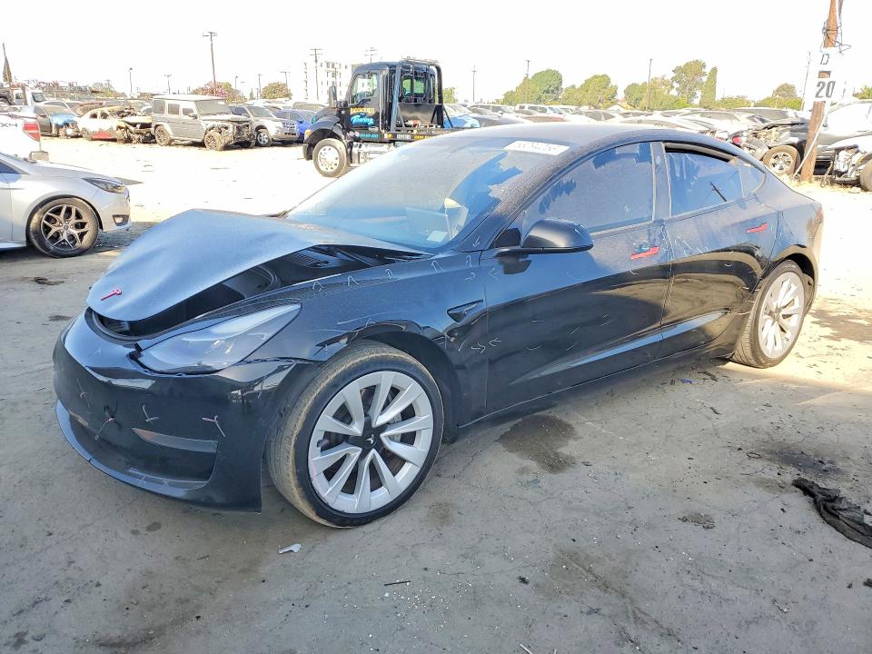 2021 Tesla Model 3 VIN 5YJ3E1EA6MF095905 COPART salvage auction — FRONT END, Ca - Salvage Certificate, sold $3,100 on 2026-07-27 (photo 1)