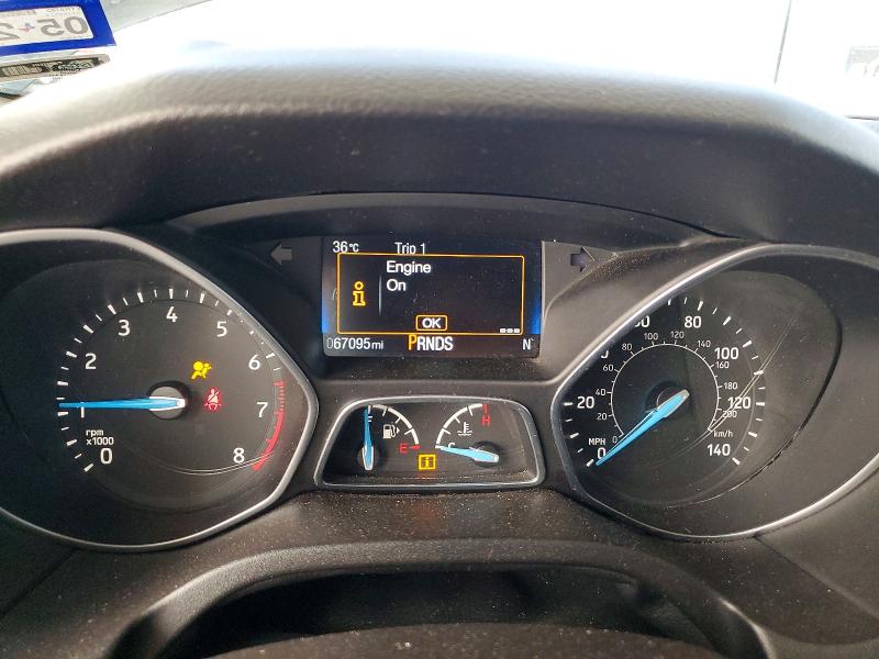 2018 Ford VIN 1FADP3M25JL204146 COPART salvage auction — UNDERCARRIAGE, Tx - Salvage Vehicle Title, sold $225 on 2026-07-24 (photo 9)