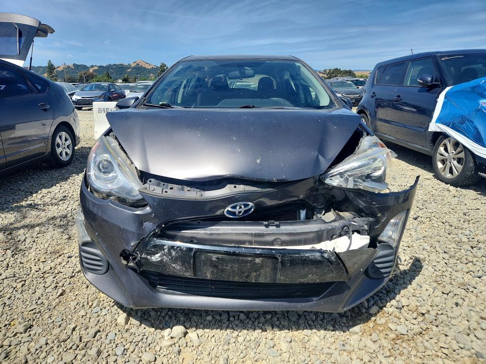 2016 Toyota Prius VIN JTDKDTB37G1125717 COPART salvage auction — FRONT END, Ca - Salvage Certificate, sold $1,300 on 2026-07-02 (photo 5)