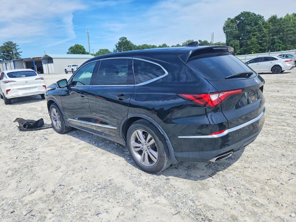 2022 Acura Mdx VIN 5J8YE1H3XNL029053 COPART salvage auction — FRONT END, Ga - Cert Of Title-Salvage, sold $11,400 on 2026-07-27 (photo 2)