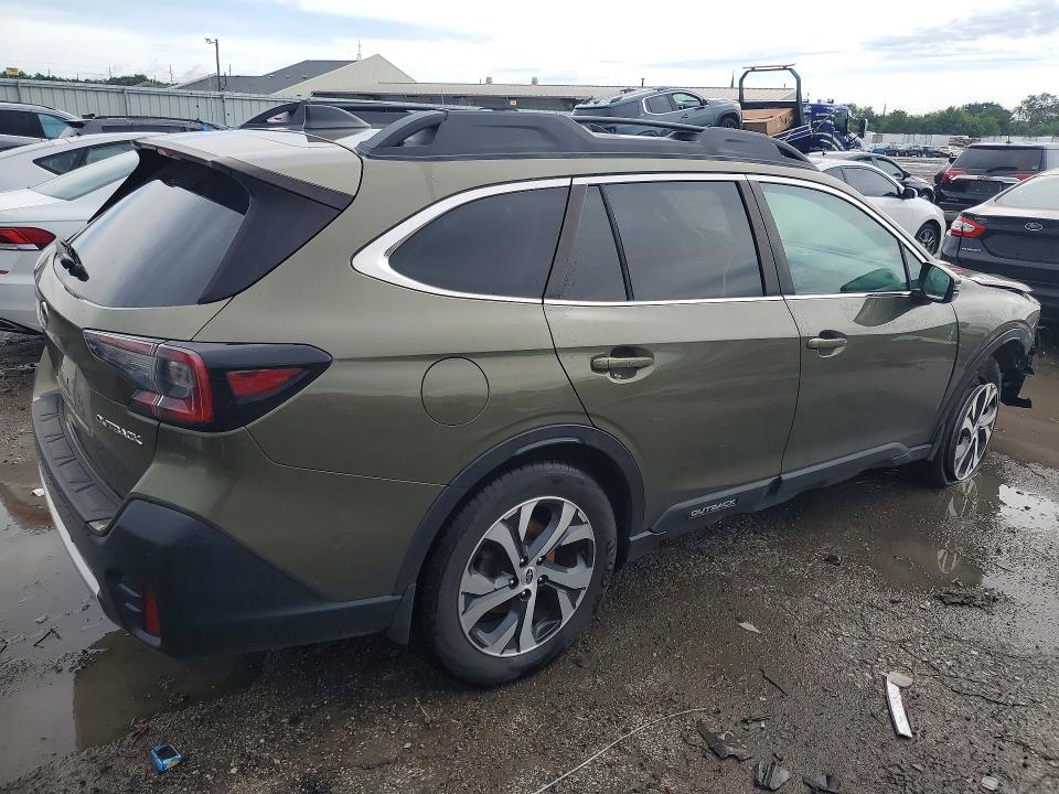 2021 Subaru Outback VIN 4S4BTANC3M3131691 COPART salvage auction — FRONT END, In - Cert Of Title-Salvage Title, sold $7,300 on 2026-07-27 (photo 3)