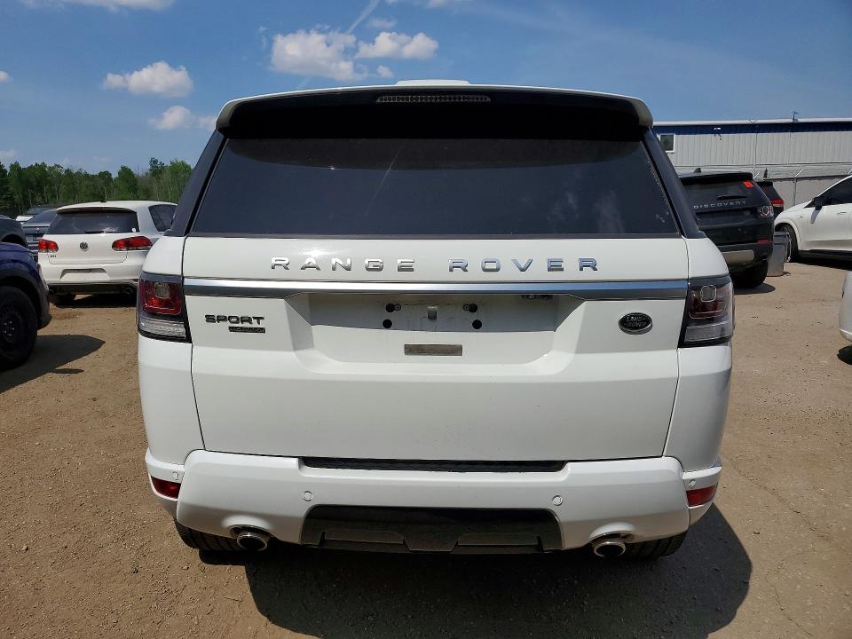 2016 Land rover Range rover sport VIN SALWR2KF6GA112621 COPART salvage auction — FRONT END, On - Permit No Brand - Unfit, sold $8,700 on 2026-07-02 (photo 6)