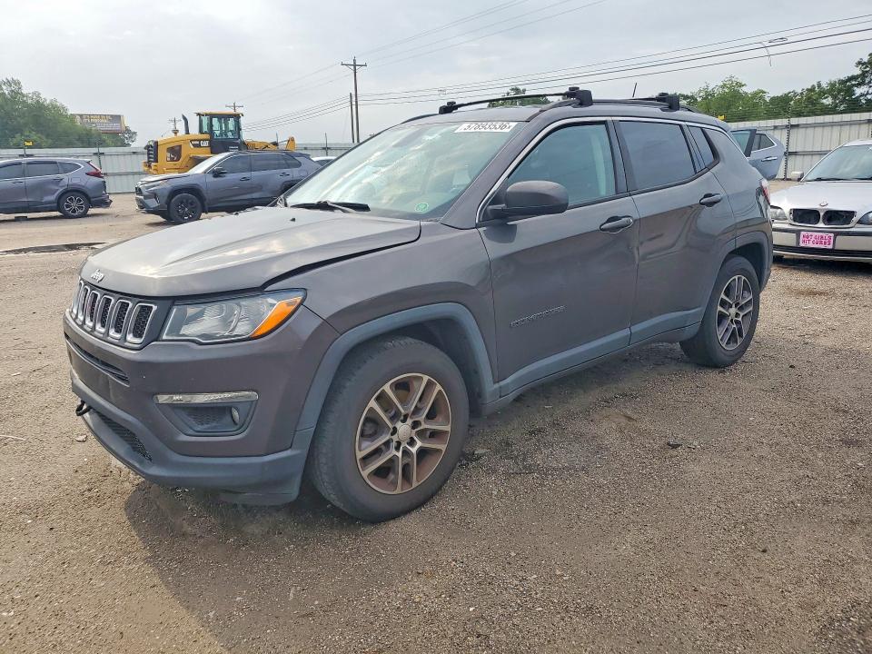 2017 Jeep VIN 3C4NJCBB0HT611423 COPART salvage auction — FRONT END, FL - CERT OF TITLE SLVG REBUILDABLE (P), sold $2,300 on 2026-07-02 (photo 1)