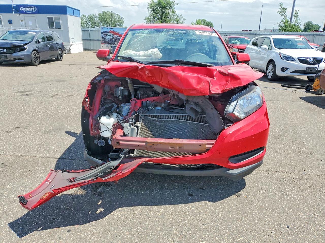 2016 Honda HR-V VIN 3CZRU6H32GM726991 COPART salvage auction — Front End, MN - CERT OF TITLE-SALVAGE, sold $2,850 on 2026-07-02 (photo 5)