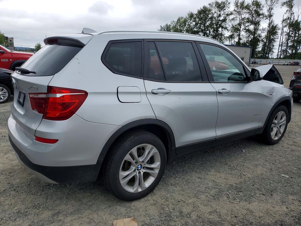 2015 BMW X3 VIN 5UXWX7C52F0K35142 COPART salvage auction — FRONT END, Wa - Bill Of Sale, sold $800 on 2026-07-13 (photo 3)