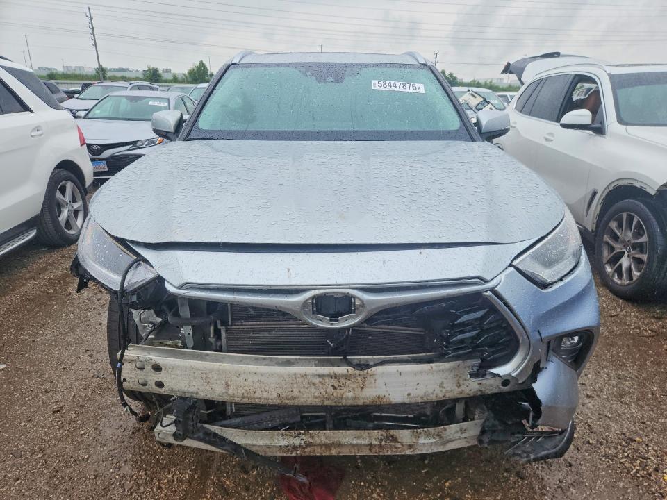 2021 Toyota Highlander VIN 5TDGBRCH1MS534044 COPART salvage auction — FRONT END, Pa - Certificate Of Salvage, sold $1,100 on 2026-07-28 (photo 5)