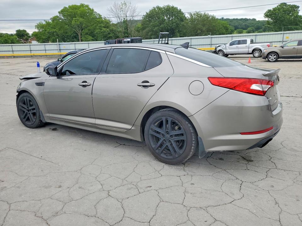 2013 Kia Optima VIN 5XXGR4A62DG215849 COPART salvage auction — FRONT END, Tn - Salvage Certificate, sold $600 on 2026-07-13 (photo 2)