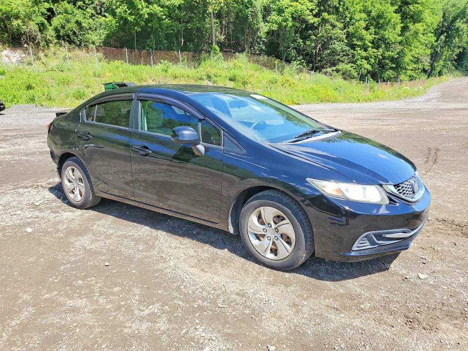 2013 Honda Civic VIN 19XFB2F5XDE211268 COPART salvage auction — REAR END, Ny - Mv-907A Salvage Certificate, sold $1,650 on 2026-07-02 (photo 4)