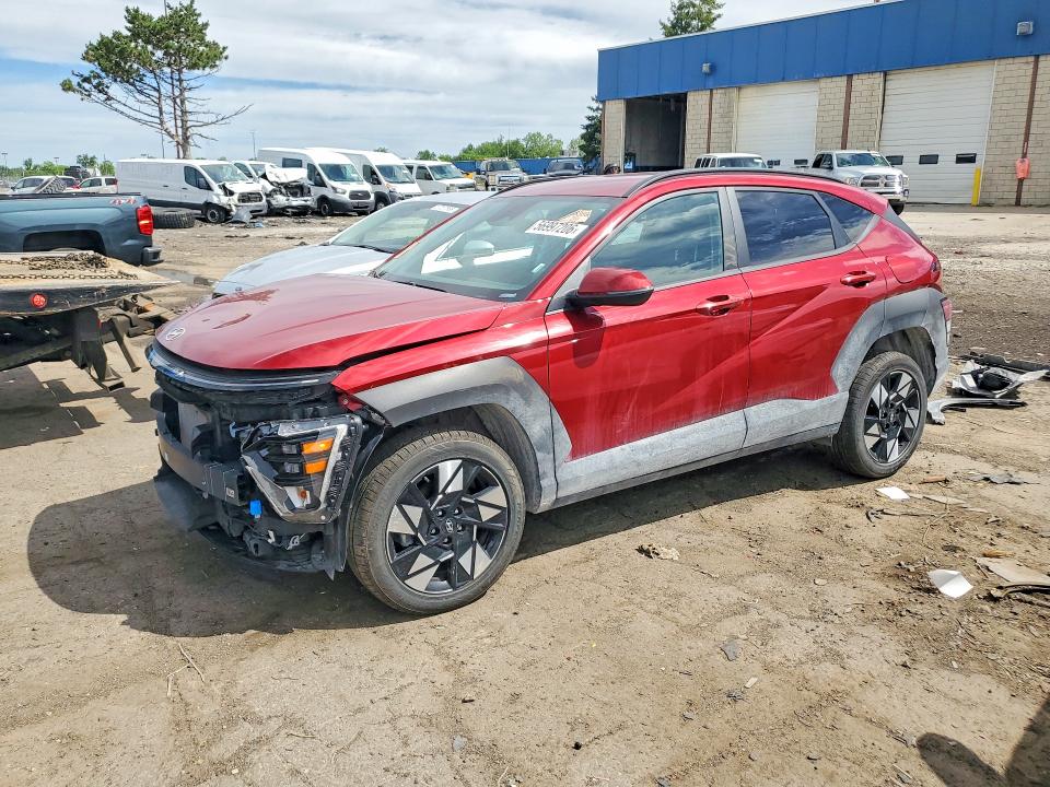 2024 Hyundai Kona VIN KM8HBCAB1RU180928 COPART salvage auction — FRONT END, AZ - CERT OF TITLE - SALVAGE (P), sold $3,850 on 2026-07-31 (photo 1)