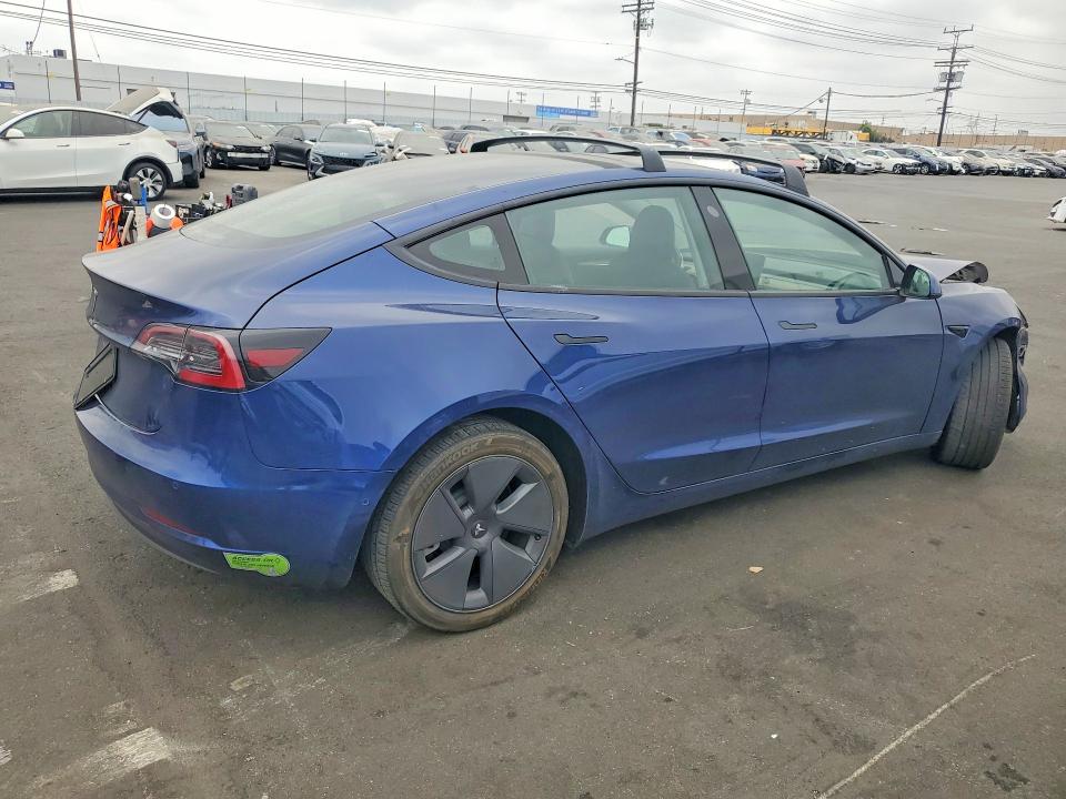 2022 Tesla Model 3 VIN 5YJ3E1EA2NF294922 COPART salvage auction — FRONT END, Ca - Salvage Certificate, sold $6,100 on 2026-07-20 (photo 3)