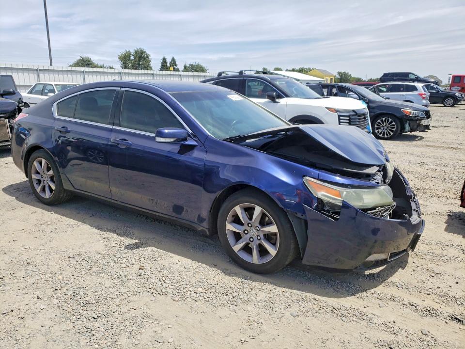 2013 Acura VIN 19UUA8F56DA005804 COPART salvage auction — FRONT END, Ca - Salvage Certificate, sold $800 on 2026-07-09 (photo 4)