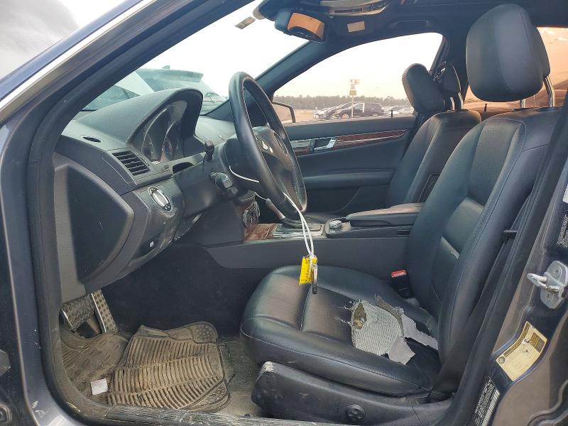 2010 Mercedes-benz C class VIN WDDGF8BB7AR124330 COPART salvage auction — FRONT END, Tx - Salvage Vehicle Title, sold $725 on 2026-07-02 (photo 7)