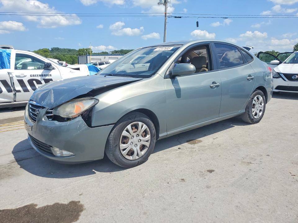 2010 Hyundai Elantra VIN KMHDU4AD1AU143589 COPART salvage auction — FRONT END, Tn - Salvage Certificate, sold $525 on 2026-07-13 (photo 1)