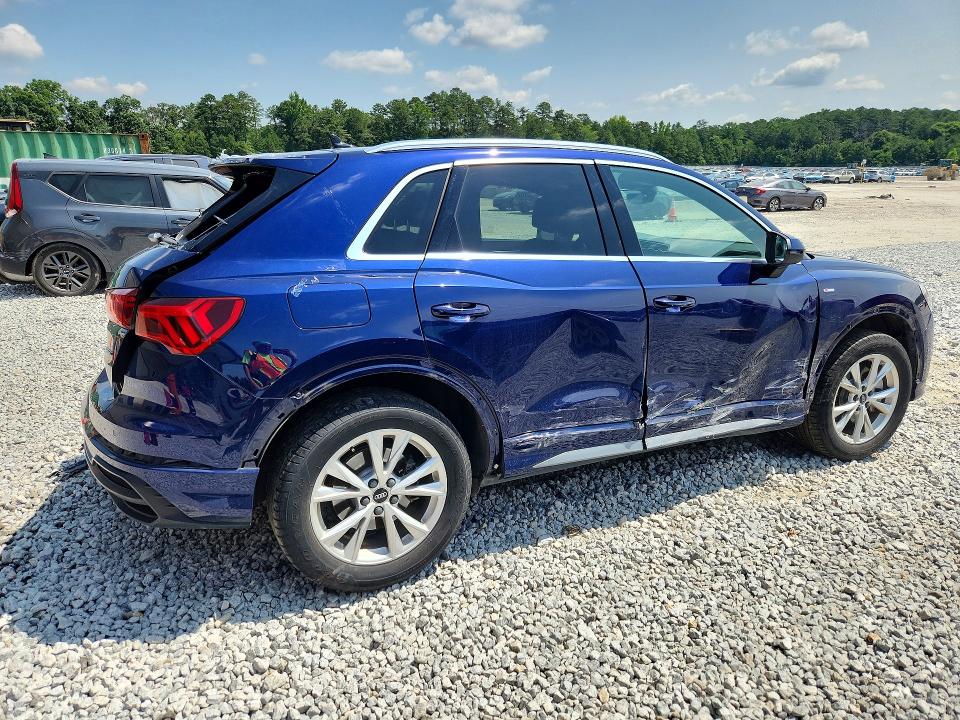 2022 Audi Q3 VIN WA1EECF31N1124123 COPART salvage auction — REAR END, GA - CERT OF TITLE-SALVAGE, sold $3,500 on 2026-07-28 (photo 3)