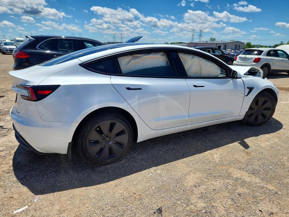 2026 Tesla Model 3 VIN 5YJ3E1EA0TF124314 COPART salvage auction — FRONT END, Salvage Title, sold $11,100 on 2026-09-08 (photo 3)