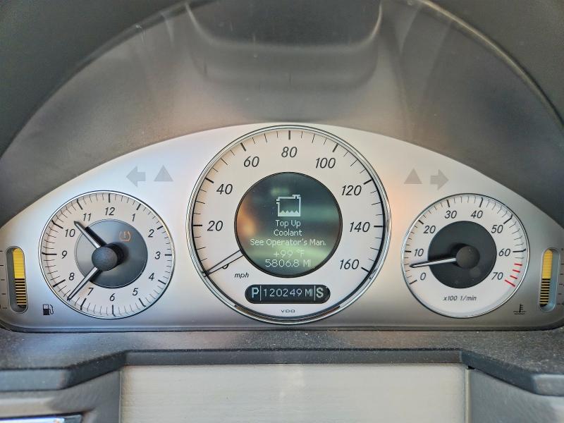2009 Mercedes-benz E-class VIN WDBUF56X39B425973 COPART salvage auction — FRONT END, FL - CERT OF TITLE SLVG REBUILDABLE, sold $1,250 on 2026-07-16 (photo 9)