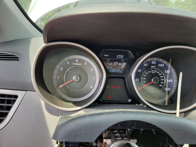 2014 Hyundai Elantra VIN KMHDH4AE9EU218588 COPART salvage auction — VANDALISM, VA - CERT OF TITLE - SALVAGE, sold $925 on 2026-07-28 (photo 9)